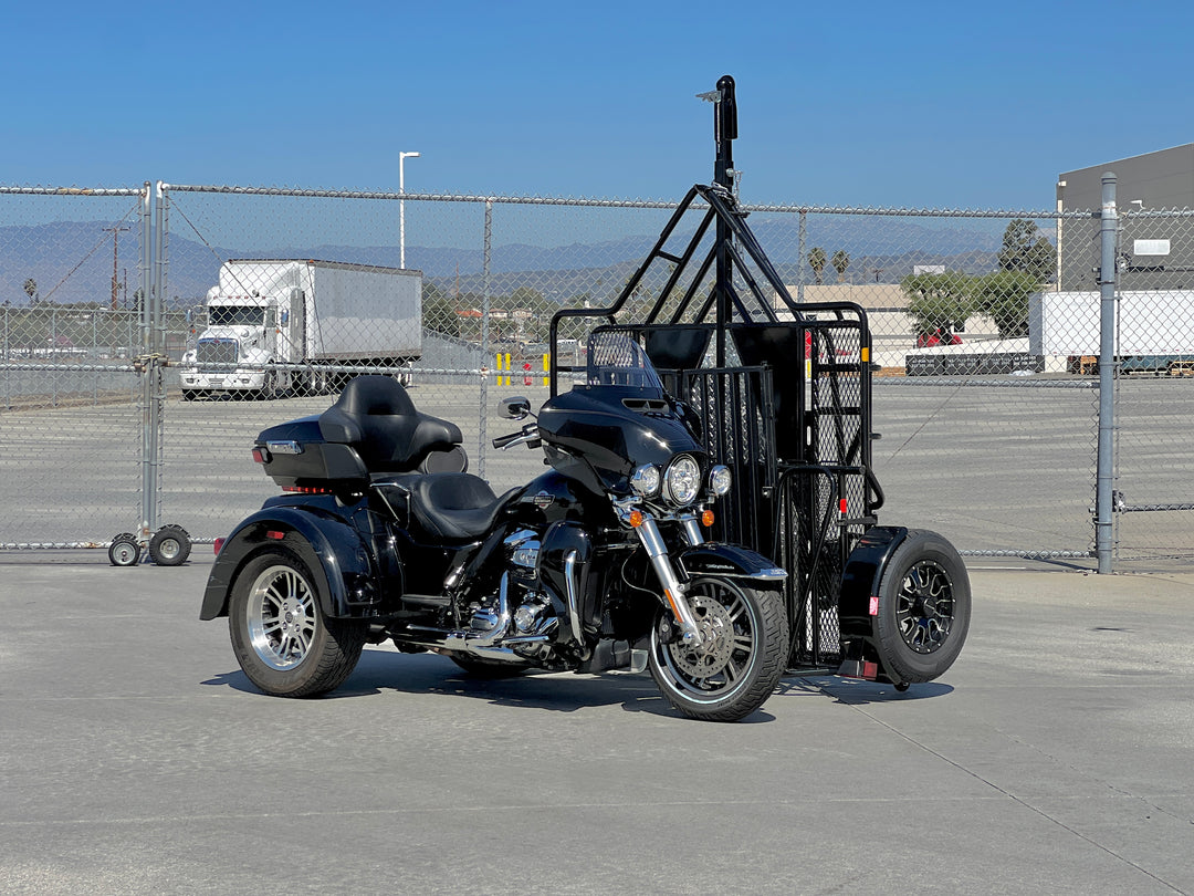 Tri-Haul Trike Trailer - Foldable Stand-Up Motorcycle Trailer