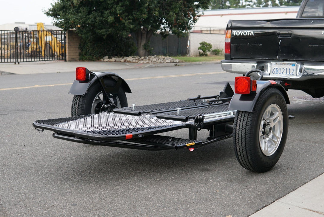 Stand Up Motorcycle Trailer - Ride up trailer