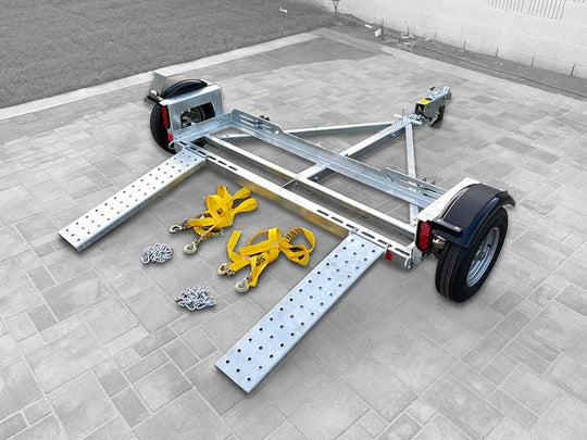 Galvanized Acme Car Tow Dolly - Stand up car dolly - cartowdolly.com car hauler car dollies for sale