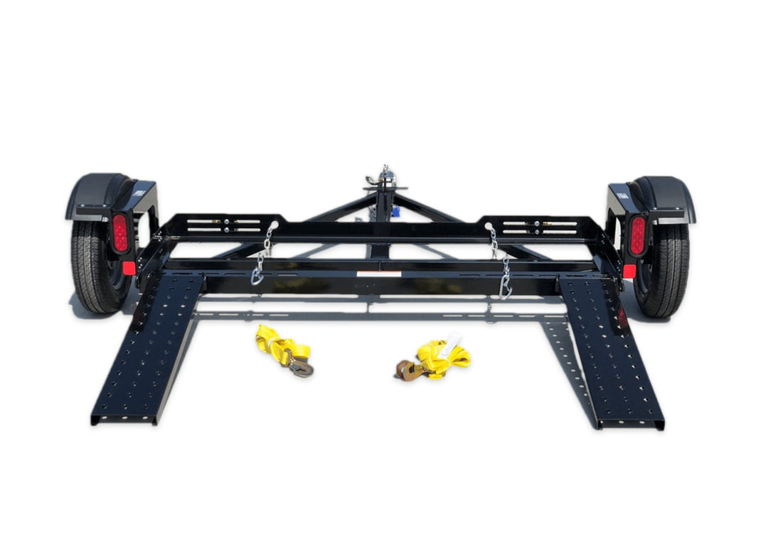 Stand Up Car Dolly with Straps