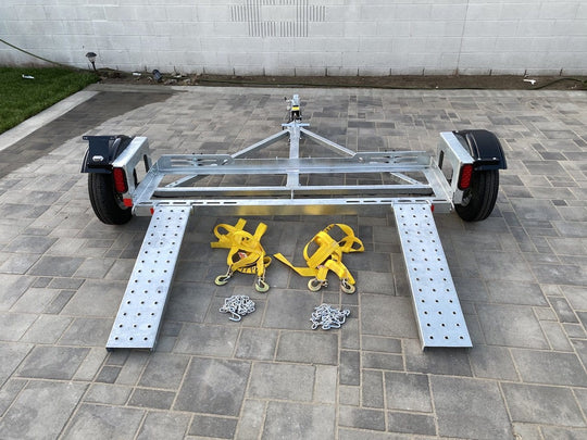 Tow dolly with surge brakes - Disc Brake car dolly for sale - Heavy duty tow dolly surge brakes included dexter brakes