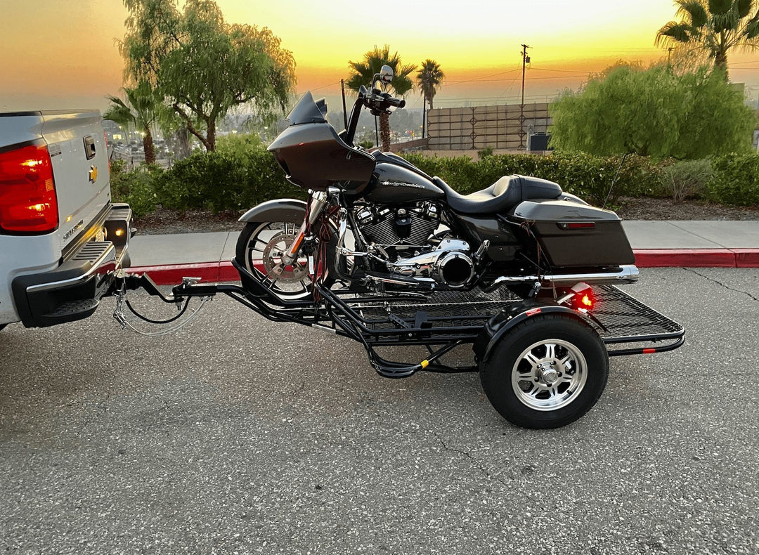 SIngle rail motorcycle trailer