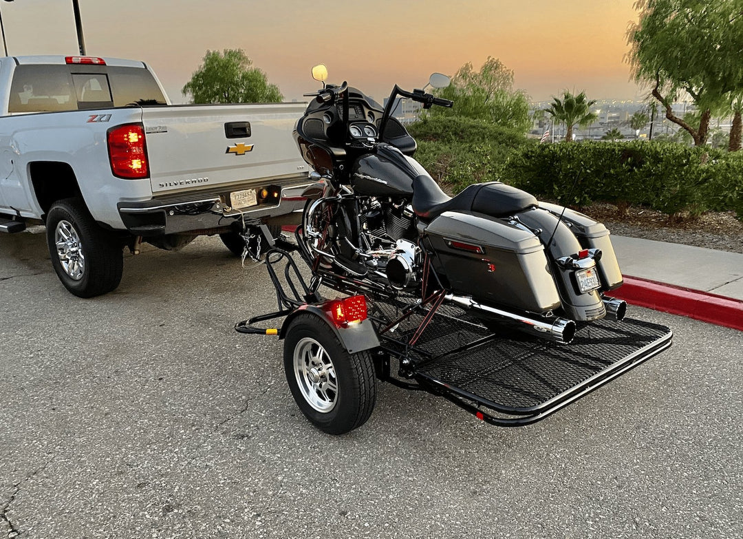 SIngle rail motorcycle trailier