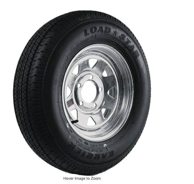 Chrome spare tire for Trintiy MT3 Stand Up Trailer Alpha and Dirt bike trailer