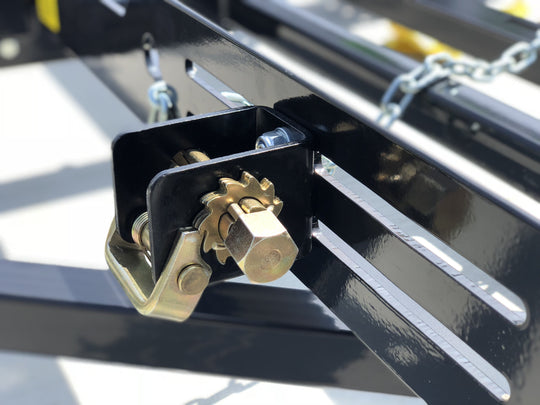 Lashing tie downs for car tow dolly