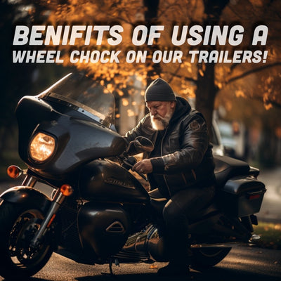 Motorcycle Trailers with Wheel Chock