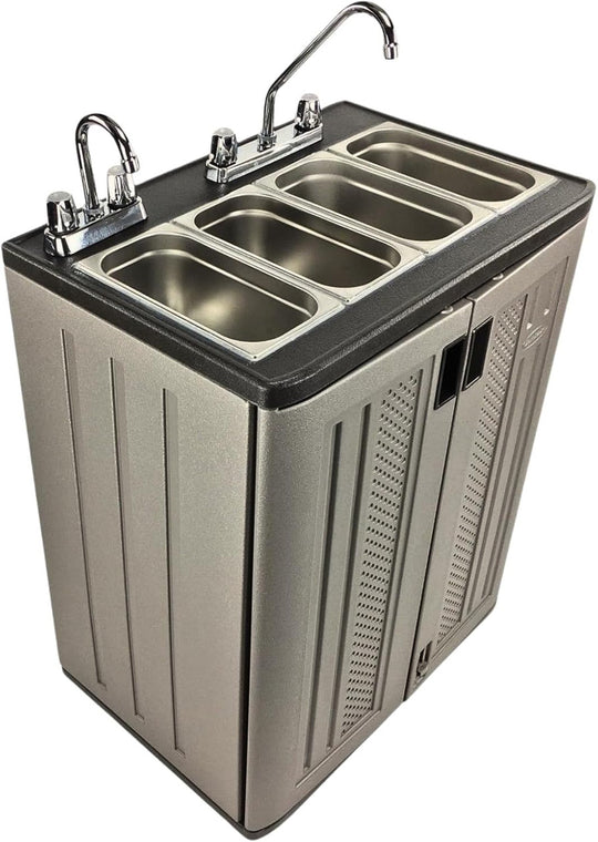 Mobile Concession Sink Portable Food Truck Trailer 4 Compartment Hand Wash Hot 35-0090