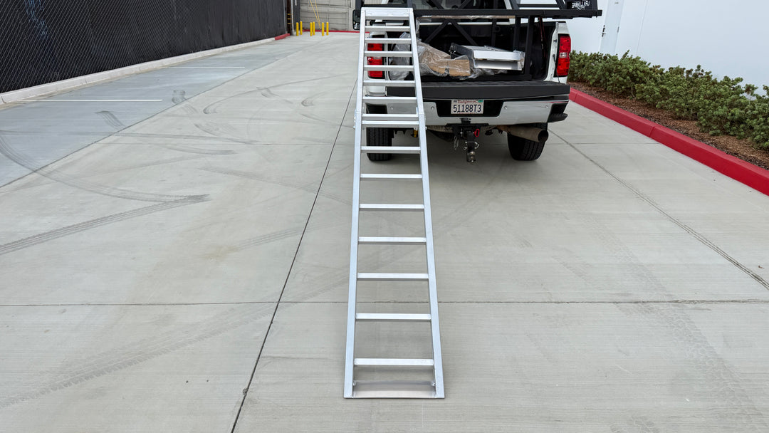 12’ Aluminum Bi-Fold UTV Ramps for Higher Trailer & Truck Bed Loading