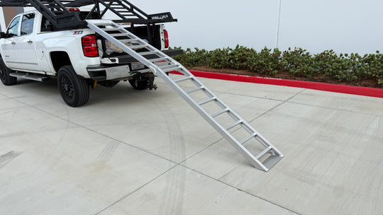 12’ Aluminum Bi-Fold UTV Ramps for Higher Trailer & Truck Bed Loading