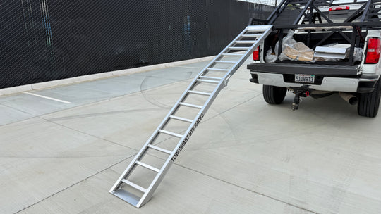 12’ Aluminum Bi-Fold UTV Ramps for Higher Trailer & Truck Bed Loading