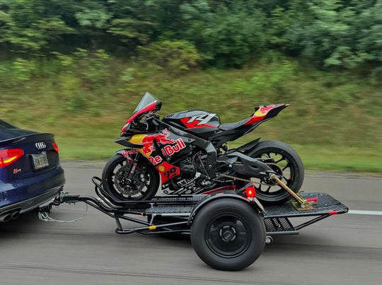 Stand Store Or Roll Alpha Sport Motorcycle Trailer