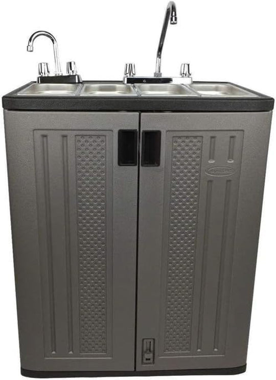 Mobile Concession Sink Portable Food Truck Trailer 4 Compartment Hand Wash Hot 35-0090