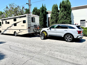 Car dolly with kia soul with RV Towing with the orignial CAR TOW DOLLY  from tow smart trailers 