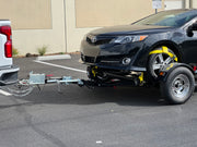 "Car tow dolly featuring Demco surge brakes system"