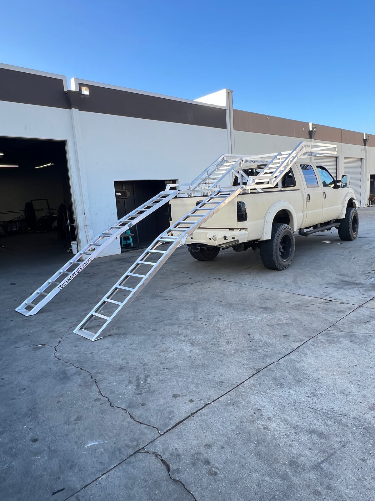 12’ Aluminum Bi-Fold UTV Ramps for High-Deck Trailer & Truck Loading ...