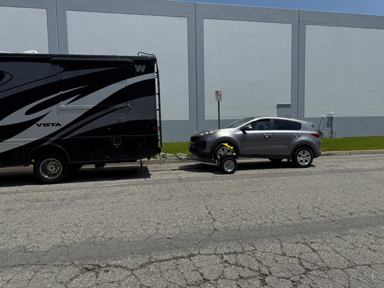 Galvanized Stand Up Car Tow Dolly