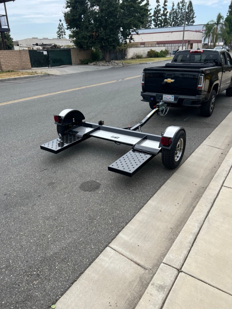 Premier Black & Chrome Tow Dolly