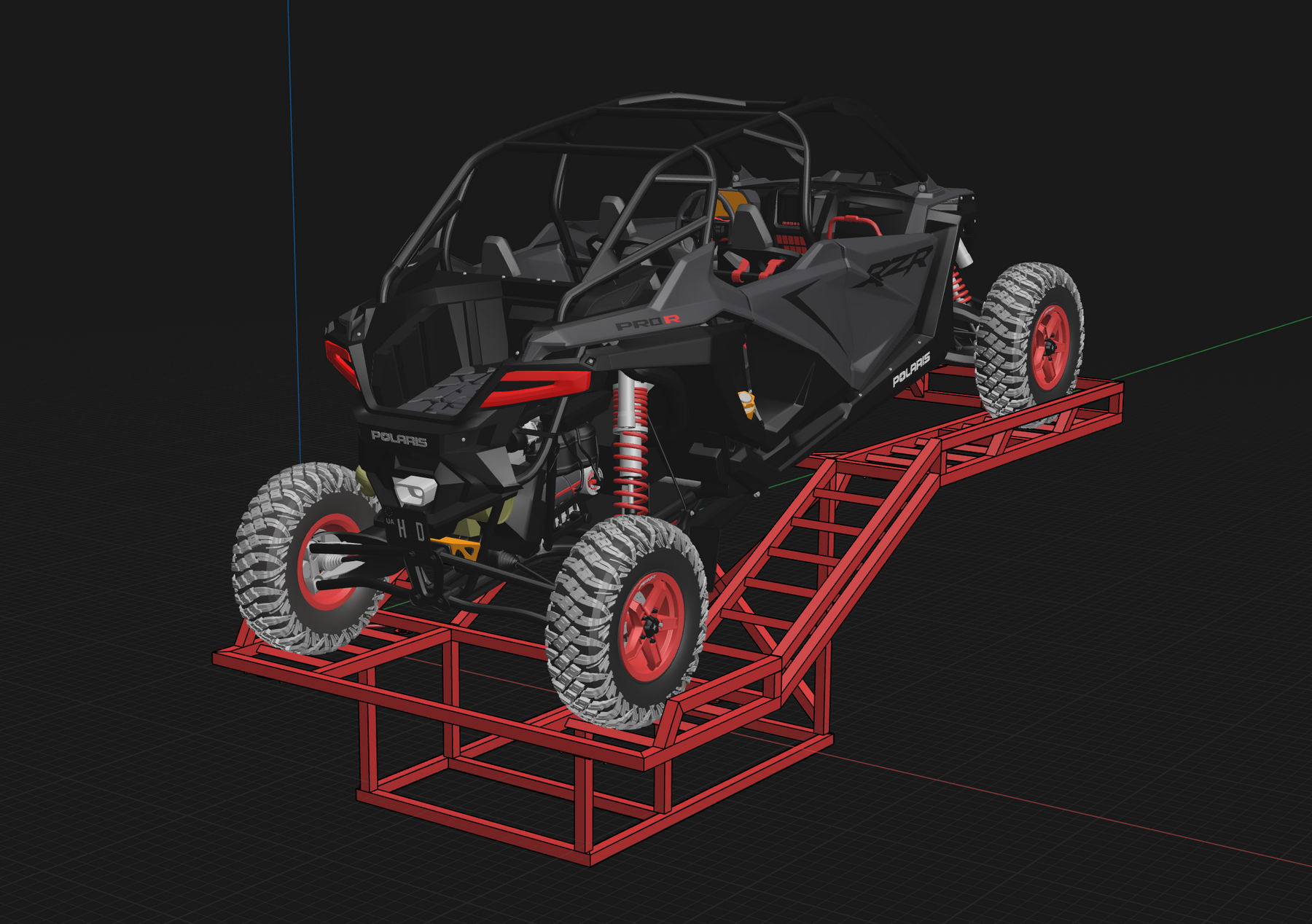 thumbnail image 2 of BIG RED 3-Ton Low Profile Car Ramps (1 Pair) - 3 Height Settings - Torin AGT16PR 2 of 5