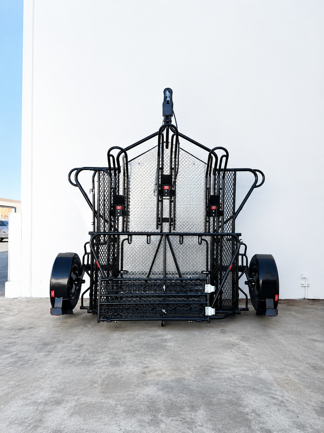 Trinity MT3 three-rail motorcycle trailer