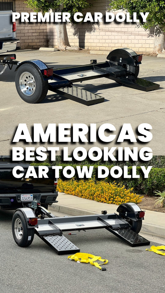 Premier Black & Chrome Tow Dolly