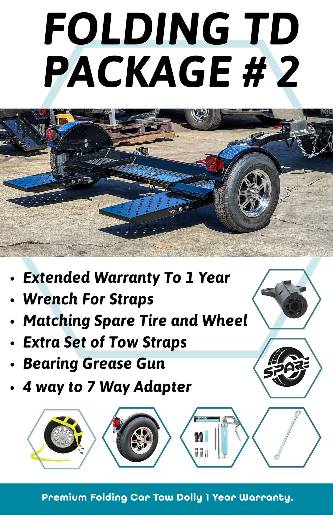 Premium Folding Tow Dolly