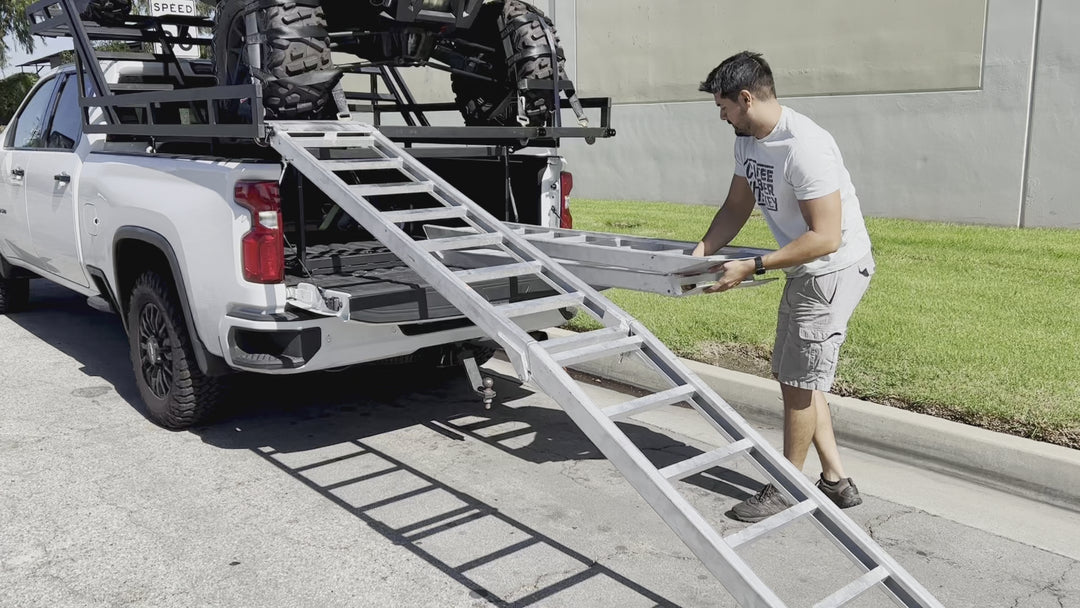 12' Aluminum FOLDING UTV ramps ( PAIR )