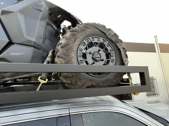 UTV WHEEL STRAPS FOR CAN AM X3 ON UTV TRUCK RACK