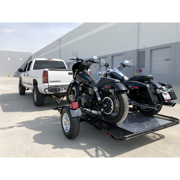 three rail motorcycle trailer for any crusier high end motorcycle trailer