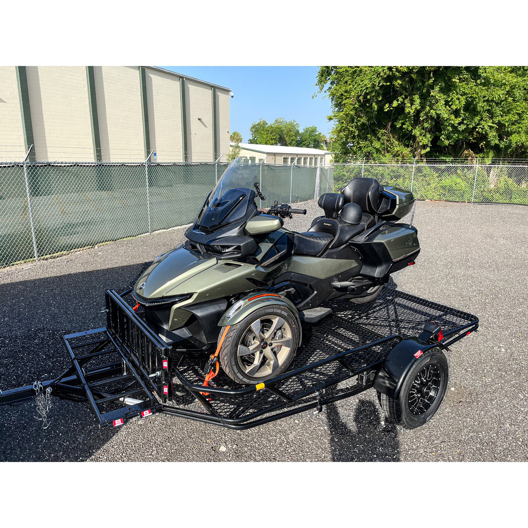 Folding Bike Trailer with can am spyder