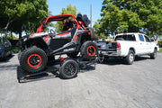 Fold up Side By Side RZR trailer fold and store away easy 