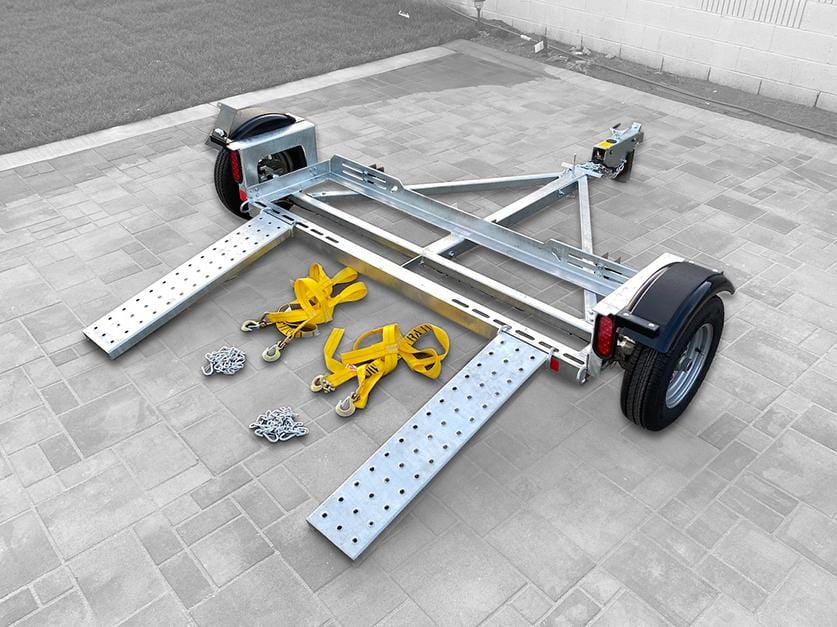 Galvanized Acme Car Tow Dolly - Stand up car dolly - cartowdolly.com car hauler car dollies for sale 