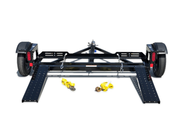 EZ Haul Stand Up Car Tow Dolly with Hydraulic Brakes