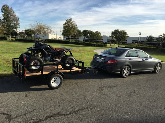 Quad trailer with Mercedes Benz 