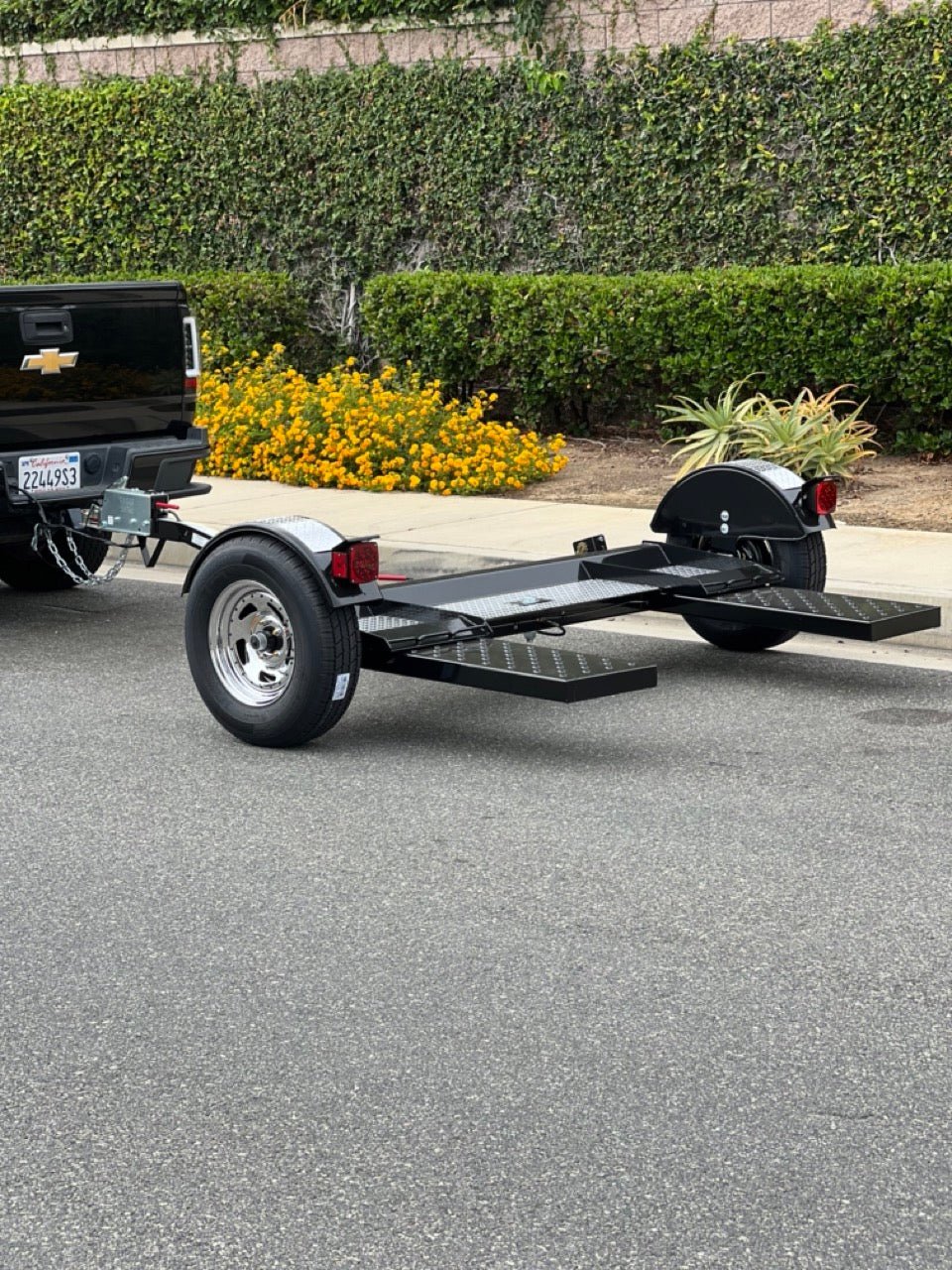 Premier Black & Chrome Tow Dolly