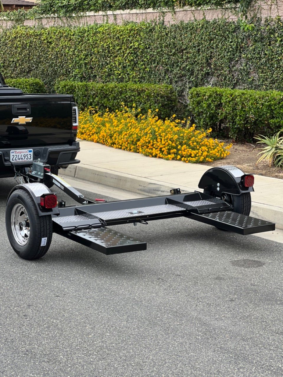 Premier Black & Chrome Tow Dolly