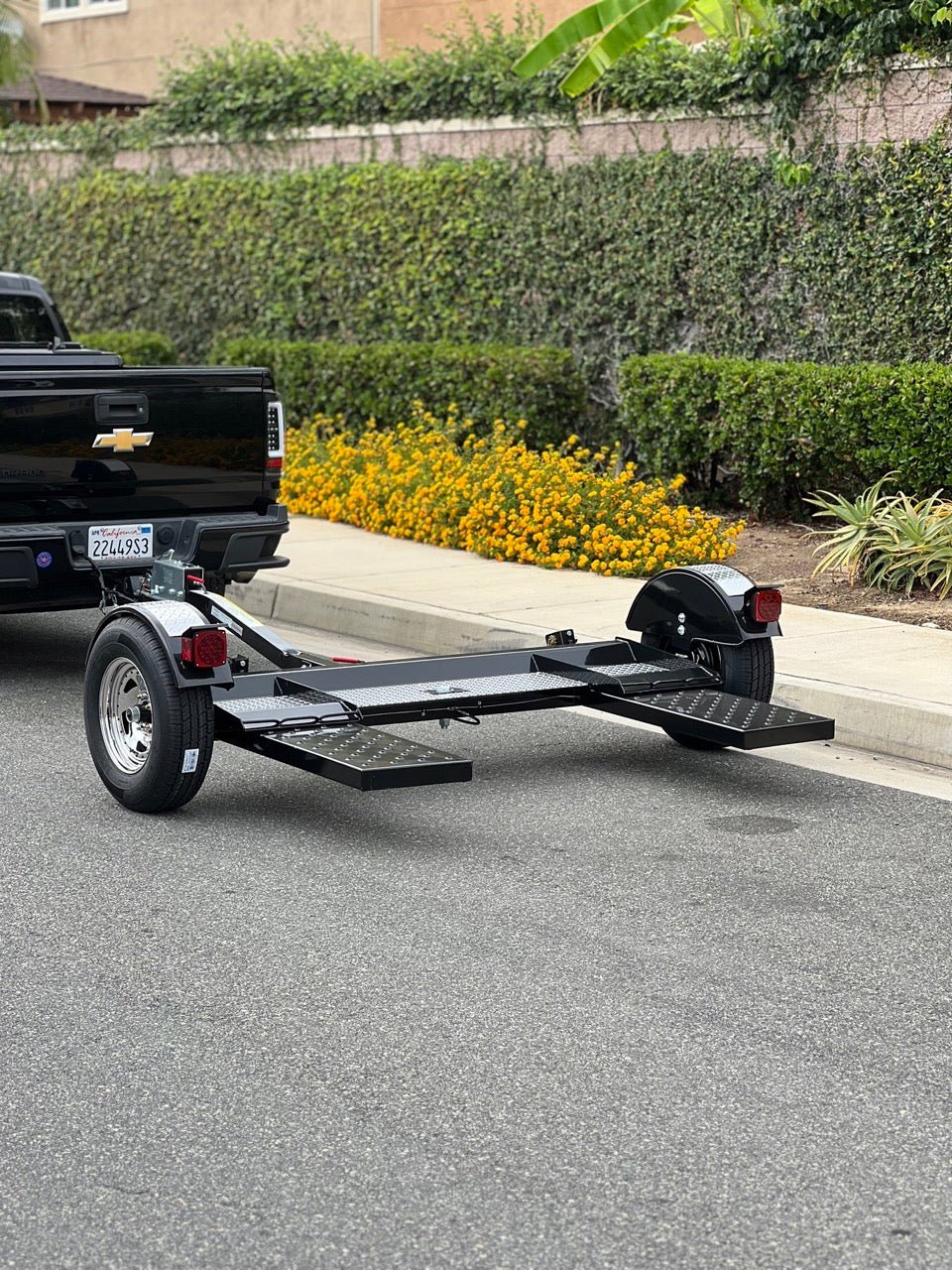 Premier Black & Chrome Tow Dolly