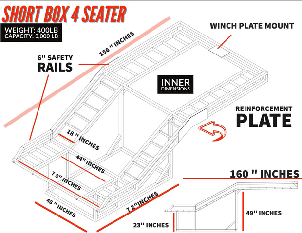 #1 UTV SXS Truck Racks | Free 12' Wide Ramps – Tow Smart Trailers