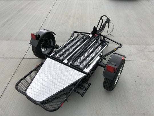 Stand Store Or Roll Alpha Sport Motorcycle Trailer