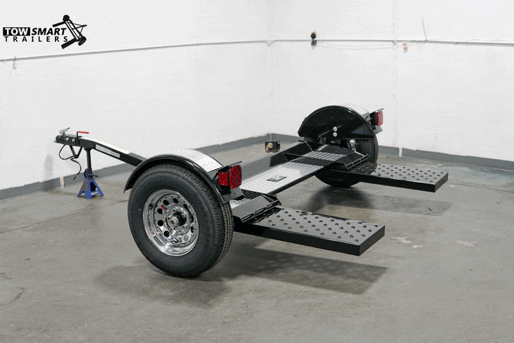 Premium Black and Chrome Tow Dolly – Tow Smart Trailers