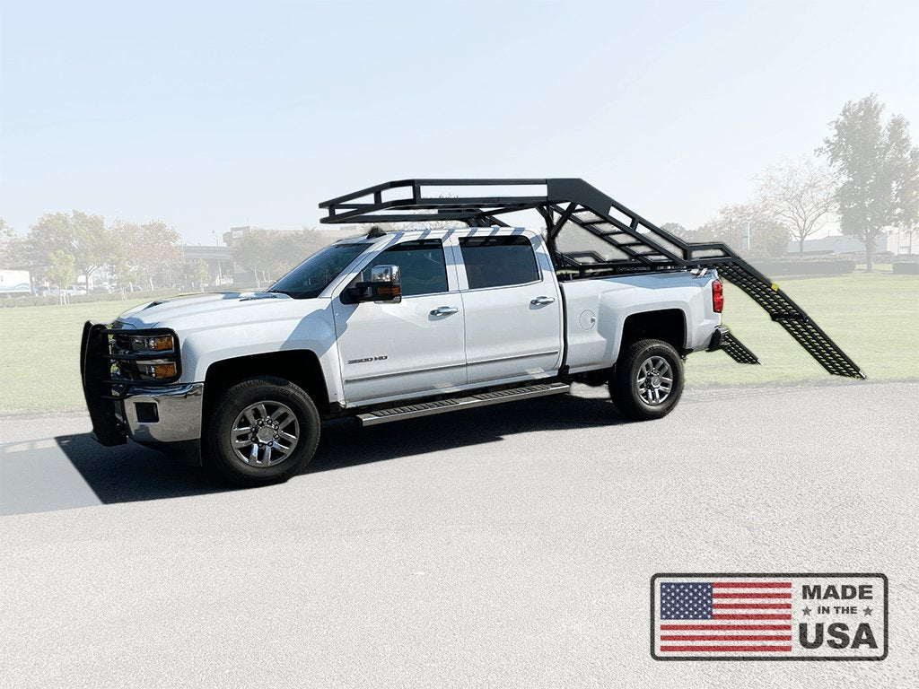 2019 chevy 2500 hd with sxs truck rack for all side by side or utility cars or trucks