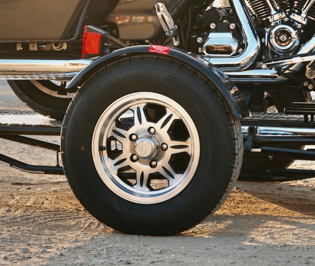Spare wheel and tire for Kendon motorcycle Stand up trailer