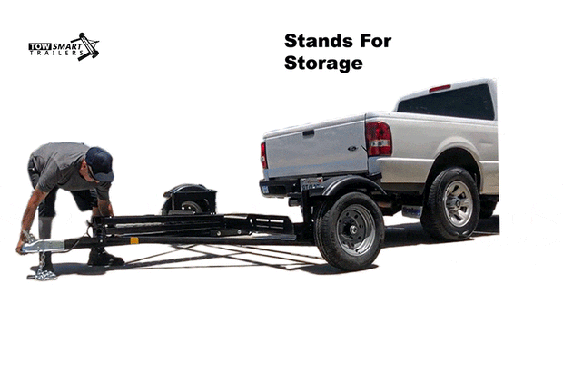 Stand up car tow dolly.