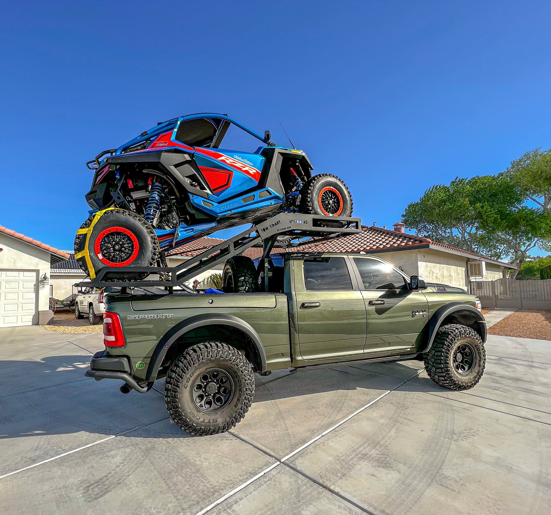 #1 UTV SXS Truck Racks | Free 12' Wide Ramps – Tow Smart Trailers