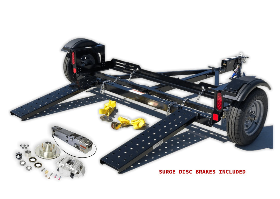 Stand Up Tow Dolly With Surge Disc Brakes