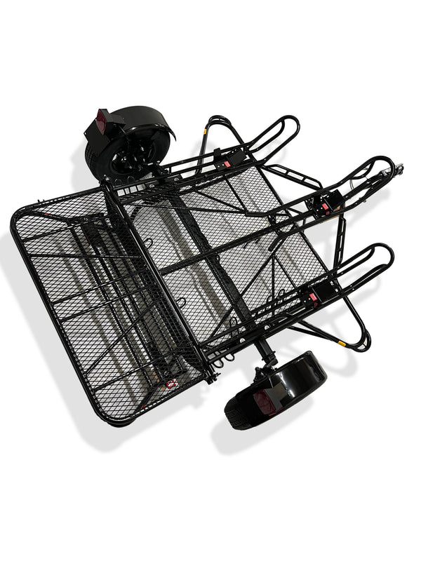 Freestyle three-rail stand-up dirt bike trailer