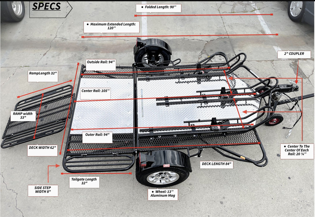 Trinity MT3 Motorcycle Trailer