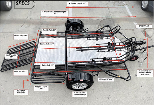 Trinity MT3 Motorcycle Trailer