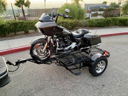 freestyle motorcycle trailer for motorcross dirt bikes and toy hauler 